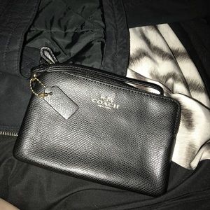 Black Coach Wristlet